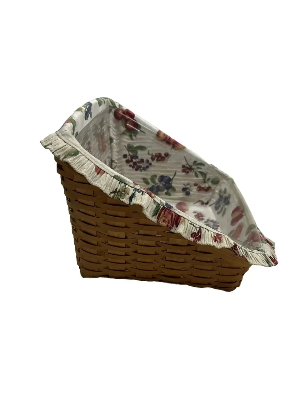 Longaberger 2001 Catalog Basket+Protector+Fruit Liner KITCHEN Office